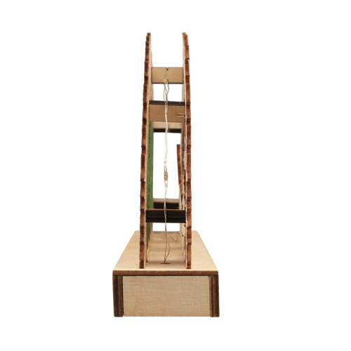 картинка Деревянная фигурка с подсветкой Семейство оленей 30х5х15,7 см от магазина Сантехстрой