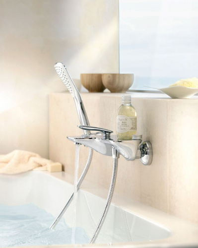 фото смеситель для ванны kludi balance 524450575 хром