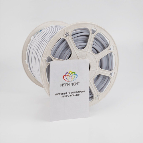 картинка Гибкий неон LED SMD 8х16 мм,  двухсторонний,  синий,  120 LED/м,  бухта 100 м от магазина Сантехстрой