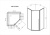 картинка Душевой уголок Penta VSP-3P900CLB, 900*900, черный, стекло прозрачное от магазина Сантехстрой