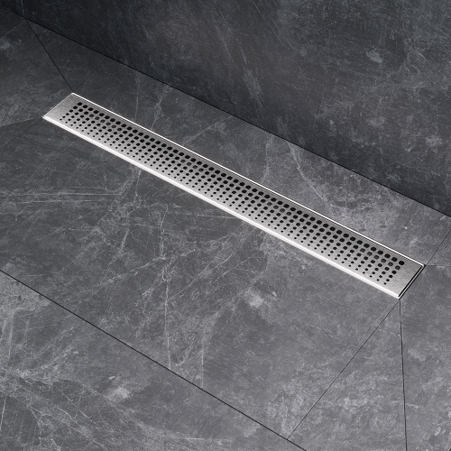 картинка W01SC-P11-060-01SB MasterFlow Трап для душа линейный универс затвор Cut Gradient 60см цвет сталь мат от магазина Сантехстрой