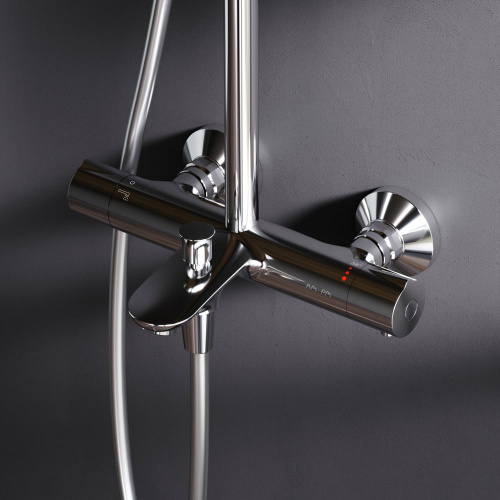 картинка F0780564 Like душ.система, набор: смеситель д/ванны/душа с термостатом, верх.душ.d 250 мм, ручной ду от магазина Сантехстрой