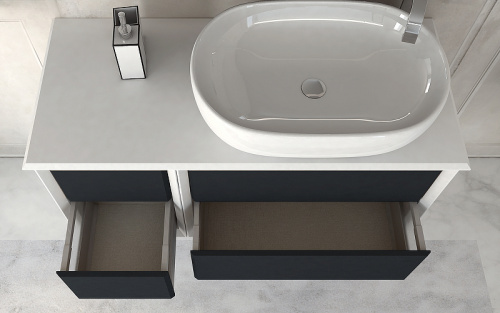 картинка Тумба Cezares Bellagio 35 54718 подвесная Grafite от магазина Сантехстрой