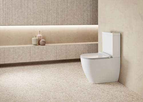 картинка Унитаз компакт GSI Pura 880611 Белый глянцевый без бачка и сиденья от магазина Сантехстрой