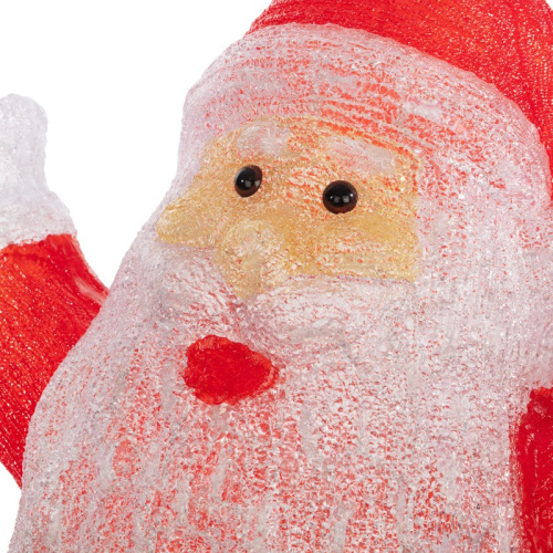 картинка Акриловая светодиодная фигура Приветствующий Санта Клаус 76х47х120 см,  IP65, понижающий трансформатор в комплекте NEON-NIGHT от магазина Сантехстрой