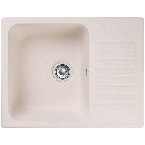 картинка Кухонная мойка GranFest Quarz GF-Z13 Белая от магазина Сантехстрой