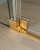 картинка Душевая дверь Cezares Slider 100 SLIDER-B-1-90/100-C-BORO профиль Брашированное золото стекло прозрачное от магазина Сантехстрой