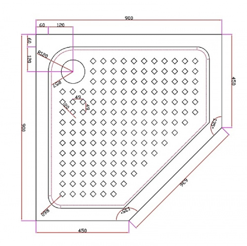 картинка Акриловый поддон для душа Cezares Tray 90х90 TRAY-A-P-90-15-W0 Белый от магазина Сантехстрой