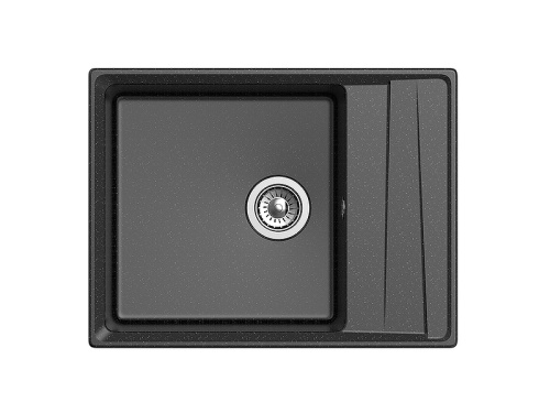 картинка Кухонная мойка GranFest Level GF-LV-660L Черная от магазина Сантехстрой