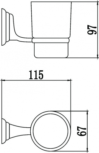 картинка Держатель для стакана Savol 31 (S-003158) от магазина Сантехстрой