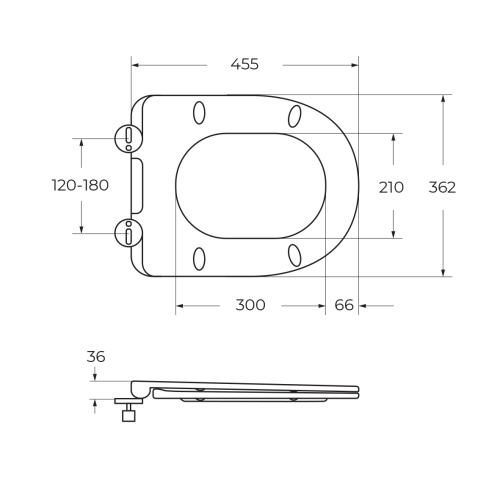 картинка Унитаз-моноблок с сиденьем и смывом TORNADO BelBagno TRE-TOR BB673CP-MN-TOR/SC от магазина Сантехстрой
