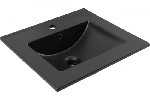 картинка Раковина-столешница Aquanet Flat 50 черный матовый 00329252 от магазина Сантехстрой