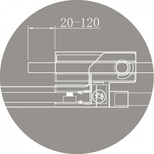 картинка Душевой уголок Cezares Silder 90х90 SLIDER-A-2-80/90-C-Cr профиль Хром стекло прозрачное от магазина Сантехстрой