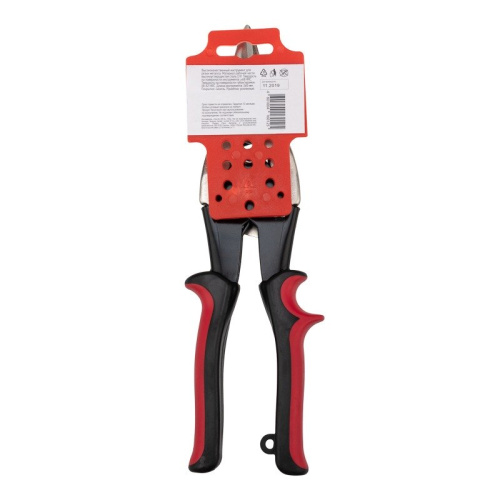 картинка Ножницы по металлу прямые 260мм никелированные,  двухкомпонентные рукоятки REXANT от магазина Сантехстрой