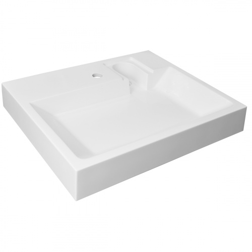 картинка Раковина подвесная Azario Element 595х490х75 литьевой мрамор, белая (CS00082280) от магазина Сантехстрой