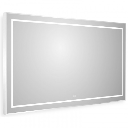 картинка Зеркало BelBagno Kraft 140 SPC-KRAFT-1400-800-LED-TCH-WARM с подсветкой Сатин с сенсорным выключателем и подогревом от магазина Сантехстрой
