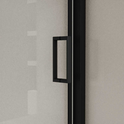 картинка Душевая дверь City VDS-5CT130CLB, 1300, черный, стекло прозрачное от магазина Сантехстрой