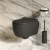 картинка Унитаз Abner 103T20201R (545*360*330) ЧЕРНЫЙ МАТОВЫЙ подвесной БЕЗОБОДКОВЫЙ, 1 место от магазина Сантехстрой