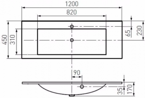 картинка Раковина Акватон Премьер М 120 1A70483KPR010 от магазина Сантехстрой