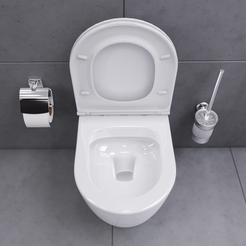 картинка DX86C1700SC Sirius подвесной унитаз безободковый с сиденьем микролифт от магазина Сантехстрой