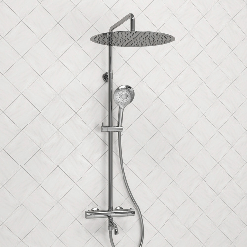 картинка Душевая система WasserKRAFT A188.117.101.087.CH Thermo с термостатом Хром от магазина Сантехстрой