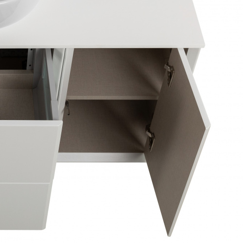 картинка Шкафчик подвесной с одной дверцей, совместимый с базой под раковину CEZARES BELLAGIO 54862 Bianco opaco от магазина Сантехстрой