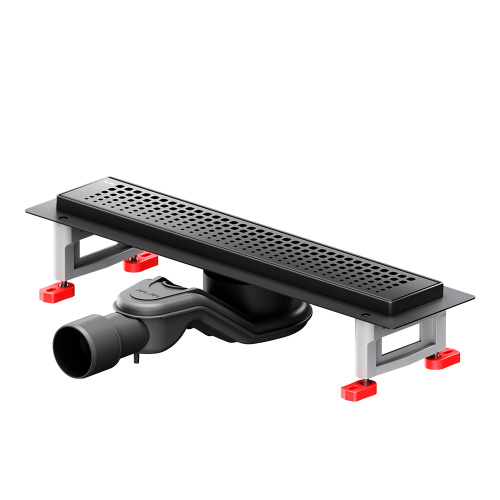 картинка W01SC-P11-040-01BM MasterFlow Трап для душа линейный универс затвор Cut Gradient 40см цвет черн мат от магазина Сантехстрой