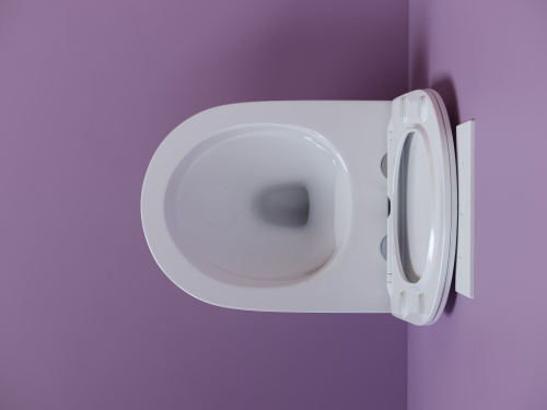 картинка CN11001 Подвесной унитаз Uno Rimless, глубокий смыв, с крепежом для полностью скрытого монтажа,  уль от магазина Сантехстрой