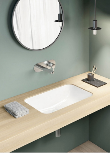 картинка 724711 CLASSIC Раковина 50х35 встраиваемая с переливом, цвет белый от магазина Сантехстрой