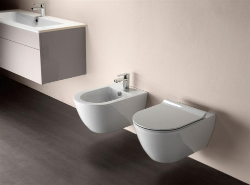 картинка Биде GSI Pura 55 8865111 белое глянцевое от магазина Сантехстрой