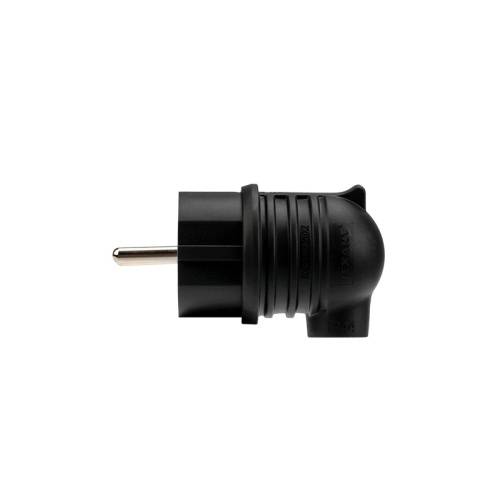 картинка Вилка угловая влагозащищенная,  с/з,  16 А,  IP44 каучук REXANT от магазина Сантехстрой