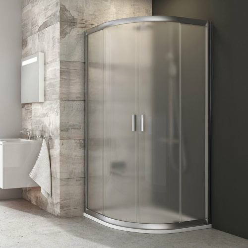 картинка Душевой уголок Ravak Blix BLCP4-90 90x90 3B270U00ZG профиль Сатин стекло Grape от магазина Сантехстрой