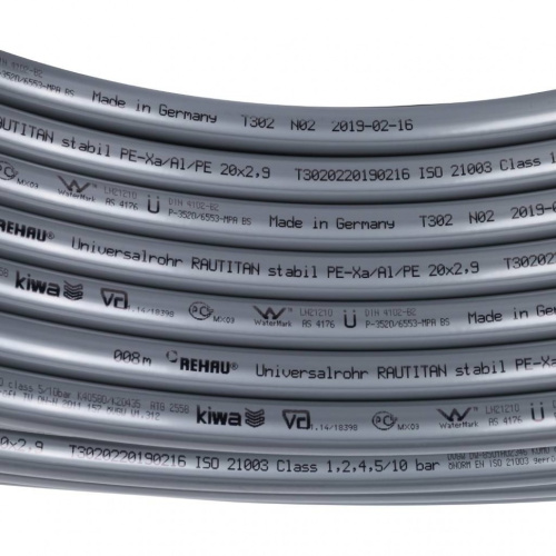 картинка Труба универсальная REHAU RAUTITAN stabil, D20 x S2.9, бухта 100 метров от магазина Сантехстрой