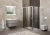 картинка Душевой уголок BelBagno Unique 115х100 UNIQUE-AH-1-100/115-100-C-Cr профиль Хром стекло прозрачное от магазина Сантехстрой