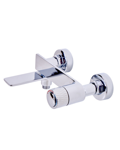 фото orange push m01-100cr смеситель для ванны/душа с кнопочным управлением