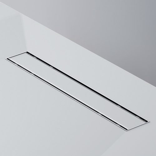 картинка W02SC-U11-050-04SB PrimeFlow Трап для душа линейный универс затвор Tile 50см цвет сталь мат от магазина Сантехстрой