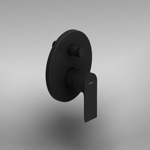 фото 477100300 apollo встраиваемый смеситель для ванной и душа, черный