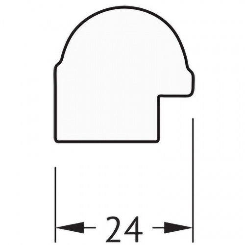 картинка Зеркало Evoform Definite 44х34 BY 1330 в багетной раме - Золотой бамбук 24 мм от магазина Сантехстрой