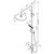 картинка 947000300 Apollo душ.система: верхн. душ 235 мм, ручн душ 3 ф-ции 125*215 мм, душ.штанга 1050-1450, от магазина Сантехстрой