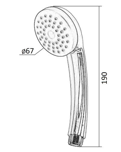 картинка Orange LMP01cr душевой набор, хром от магазина Сантехстрой