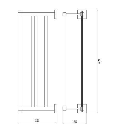 картинка Полка для полотенец Savol S-06544H от магазина Сантехстрой
