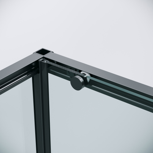 картинка Душевое ограждение Grossman Galaxy 100.K33.01.140.21.00-200.K33.01.90.21.00 (140х90х195) раздвижная,черный матовый,стекло прозрачное,2 места от магазина Сантехстрой