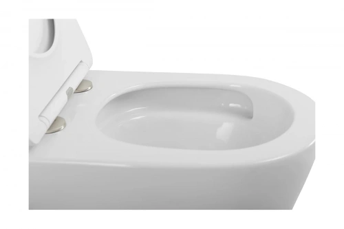 картинка Чаша унитаза безободкового с вихревым смывом Art&Max TITO в комплекте с сиденьем AM2380CHRV/SC от магазина Сантехстрой