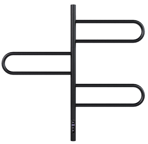 картинка Полотенцесушитель электрический Vincea VTD-1R2CBE 44х80, черный, таймер от магазина Сантехстрой