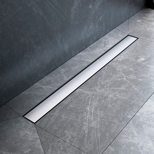 картинка W01SC-U11-080-04SB MasterFlow Трап для душа линейный универс затвор Tile 80см цвет сталь мат от магазина Сантехстрой