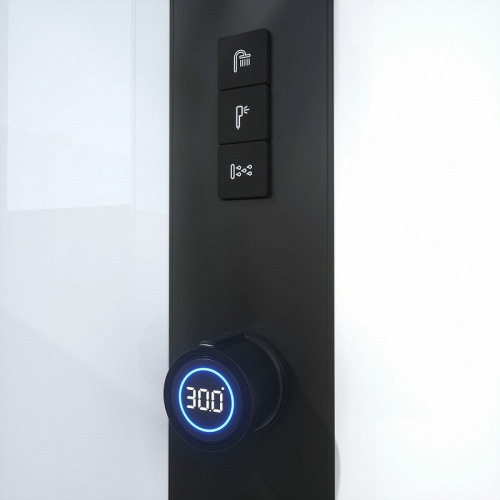 картинка Душевая кабина Black&White Galaxy G8036 100x100 8036000 с гидромассажем от магазина Сантехстрой