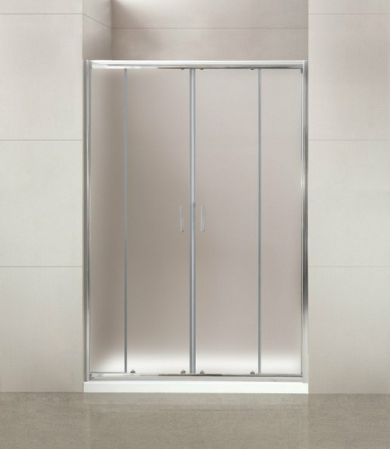 картинка Душевая дверь BelBagno Uno 180 UNO-195-BF-2-180-P-Cr профиль Хром стекло рифленое от магазина Сантехстрой