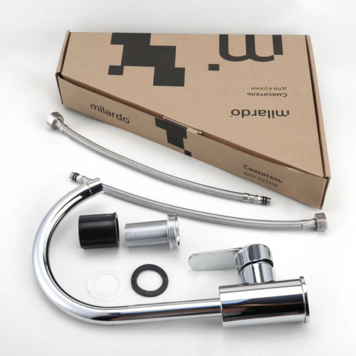 картинка Смеситель Milardo для кухни глянцевый хром Poli (POLSBJ0M05) от магазина Сантехстрой