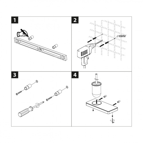 картинка Ёршик для унитаза Lemark GLASS LINE с держателем и полкой, чёрный матовый/черное стекло (9762033) от магазина Сантехстрой