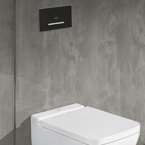 картинка Клавиша смыва Villeroy&Boch ViConnect 922169AN Черная матовая от магазина Сантехстрой